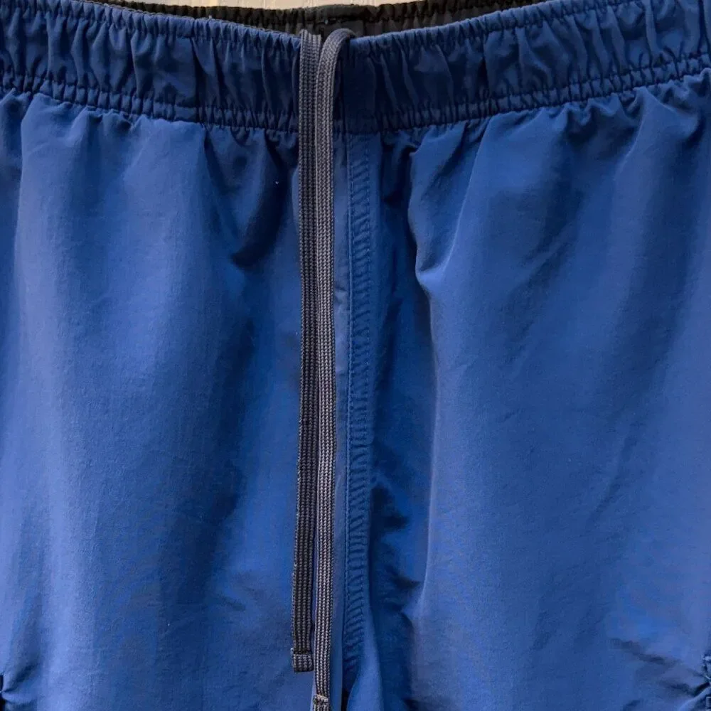 Vintage L.L. Bean Nylon Swim Shorts Mesh Brief Lining Beach Blue Size Large